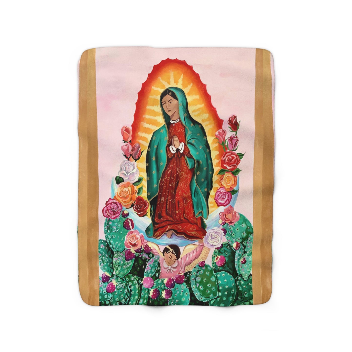 "La Morenita" Fleece Blanket