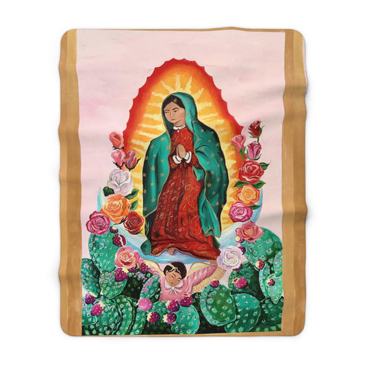 "La Morenita" Fleece Blanket