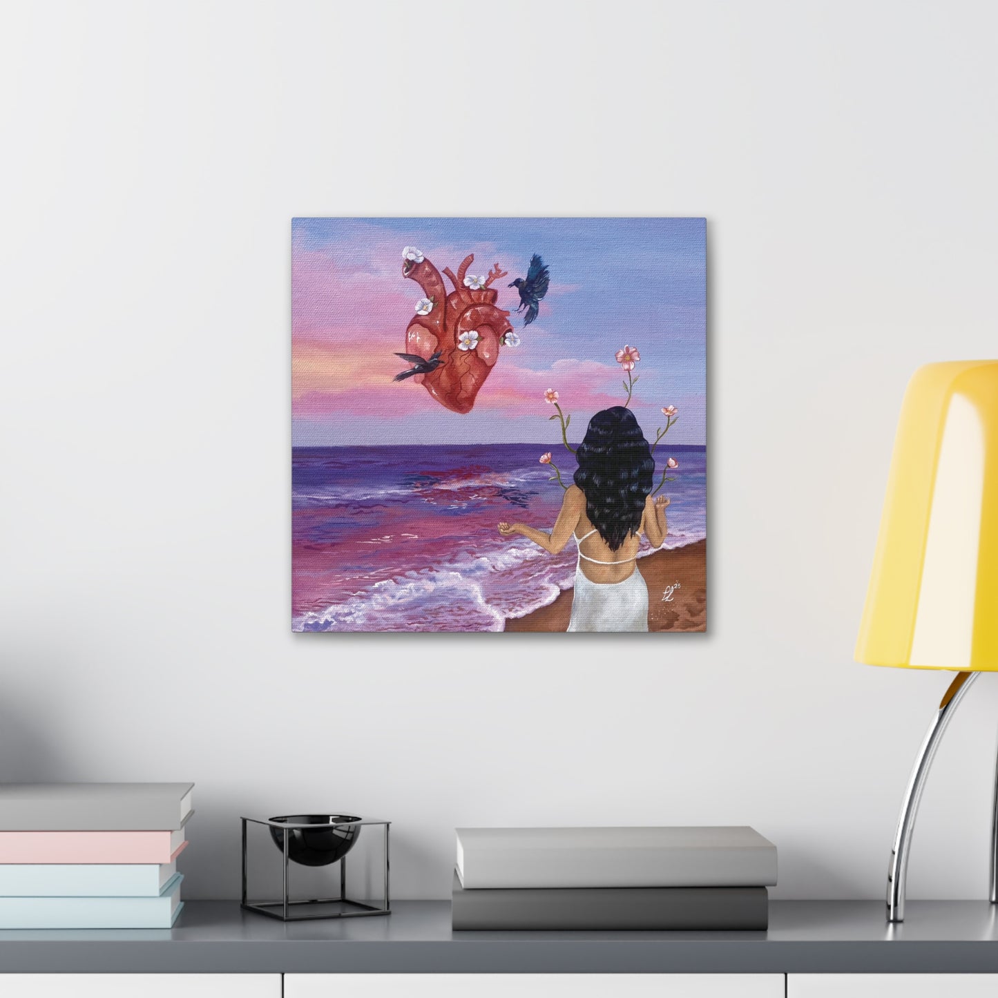 "Me Guia mi Corazon" Canvas Print