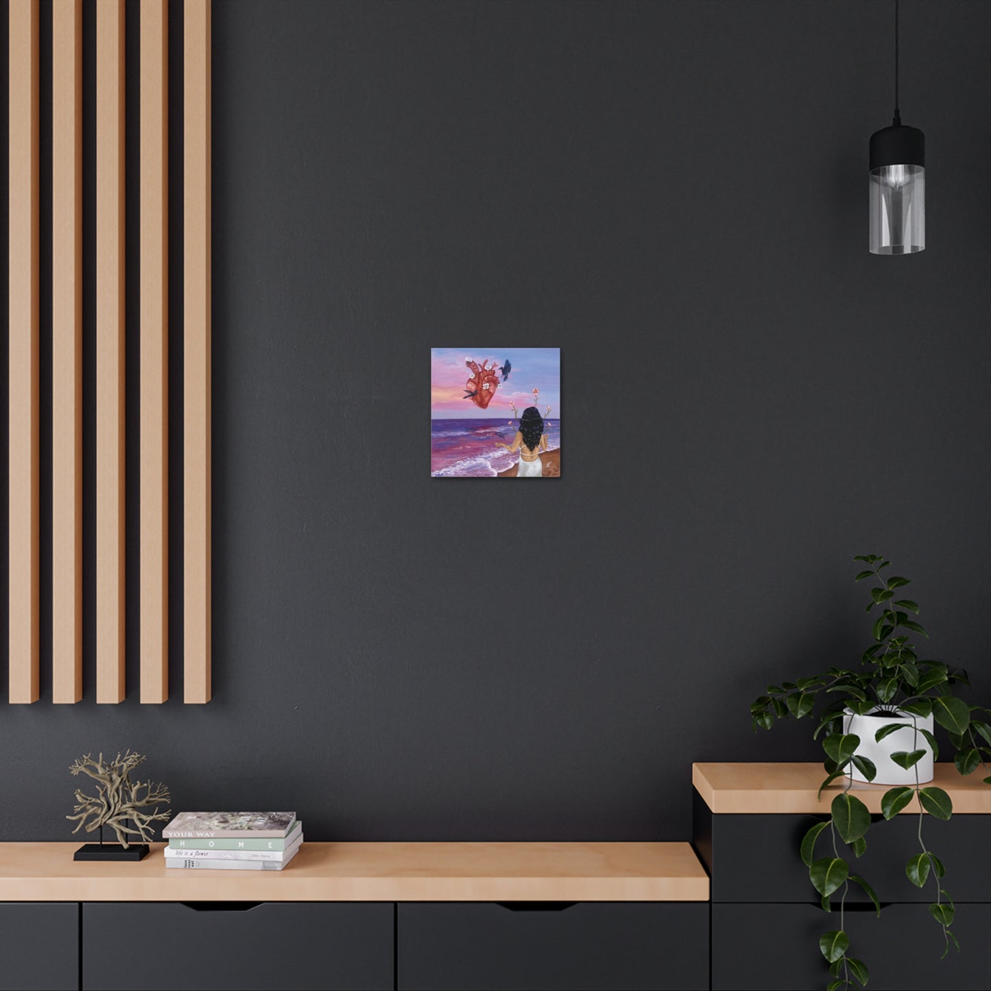 "Me Guia mi Corazon" Canvas Print