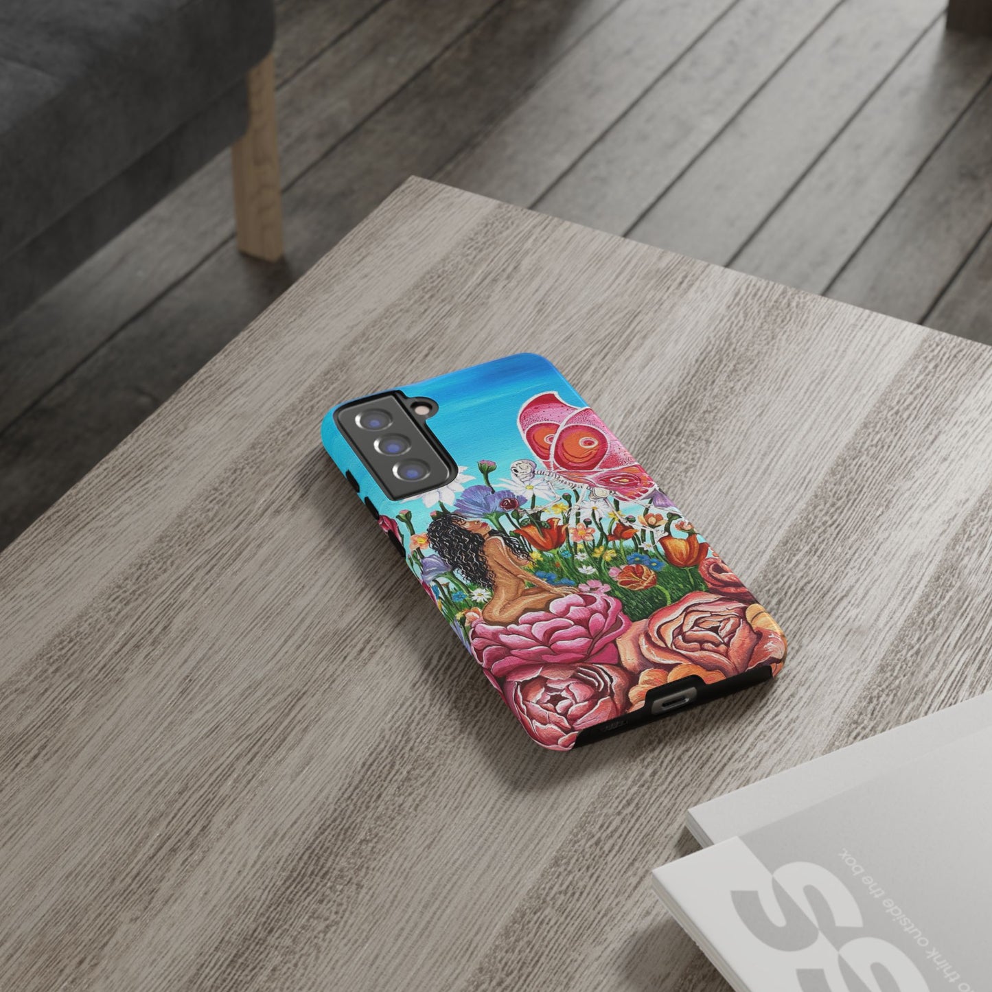 "With Death Comes Rebirth" Phone Case