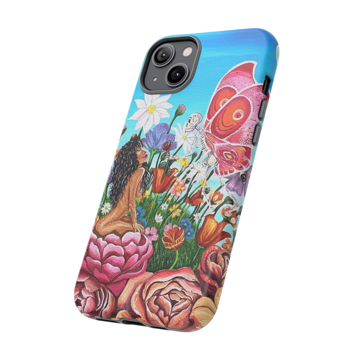 "With Death Comes Rebirth" Phone Case