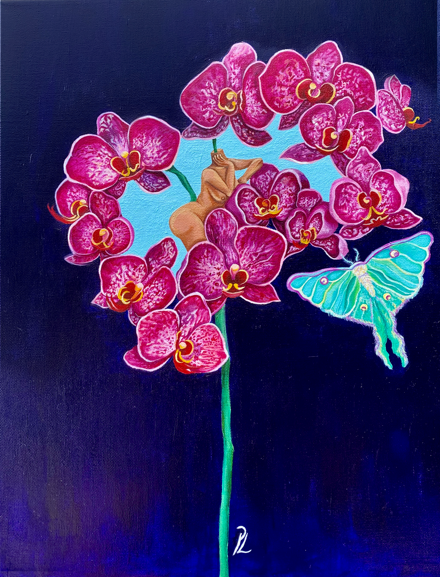 "Esperando La Luna" Fine Art Print