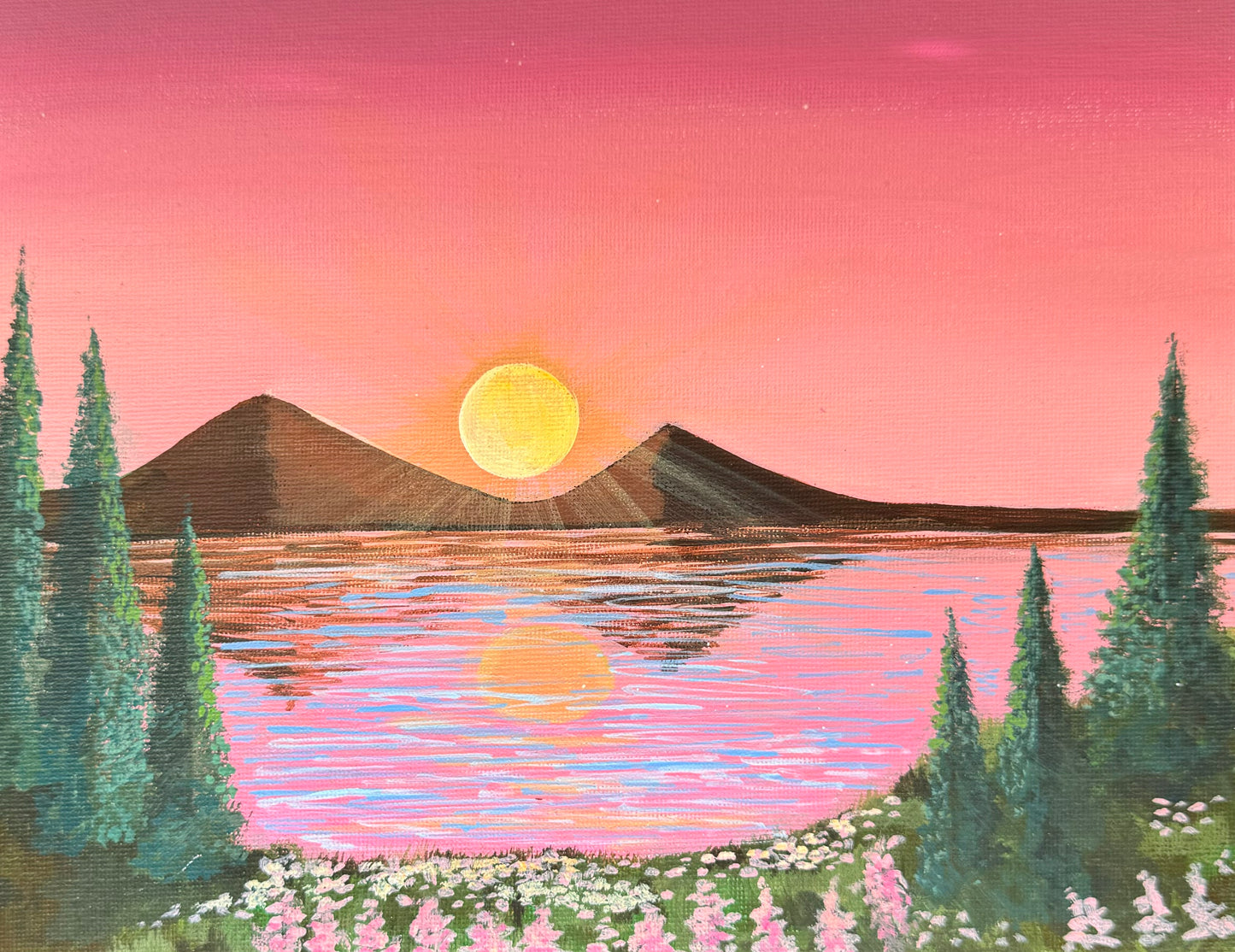 “Sunrise study 1” original painting