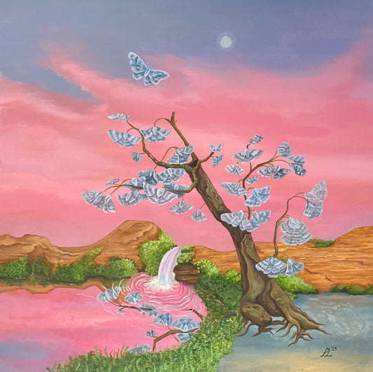 "Solo Quiero Ser Libre" 24x24" 2023 Original Acrylic Painting