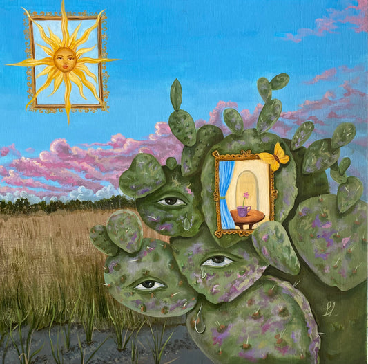 "Ventanitas a la luz" Original Acrylic Painting