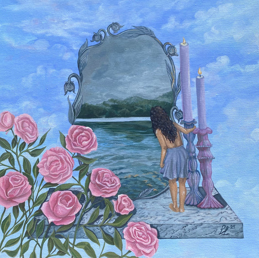 "Holding on to the Light"  Original Acrylic Painting