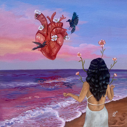 "Me Guia Mi Corazon" Original Painting