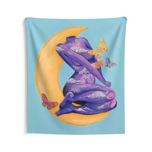"Woman at Night" Tapestry