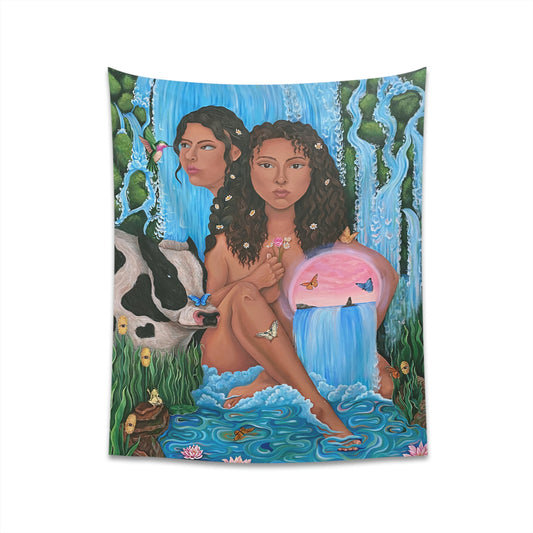"Cascadas de Abundancia/ Yo Soy" Tapestry