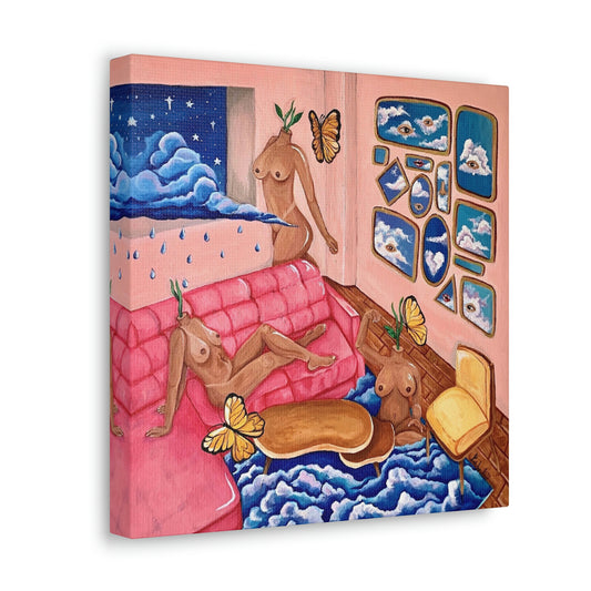 "At Home with the Air Signs" Canvas Print