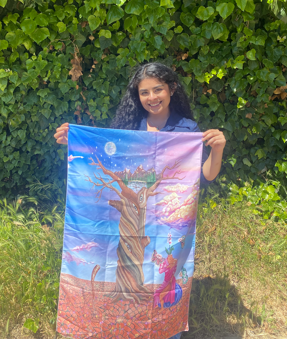 "The Ground Crumbles Underneath Me" Tapestry