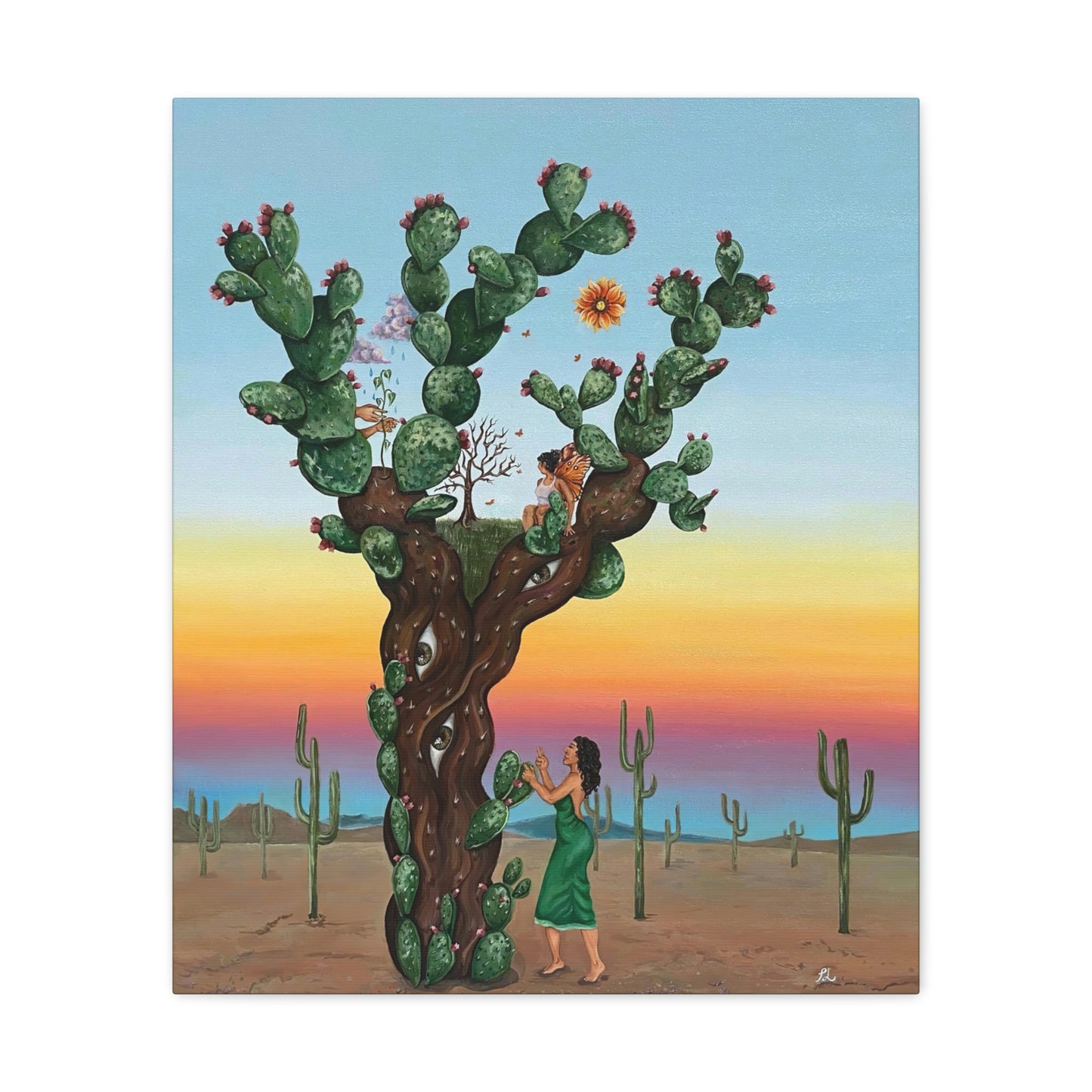 "Protección en las Espinas" Canvas Print