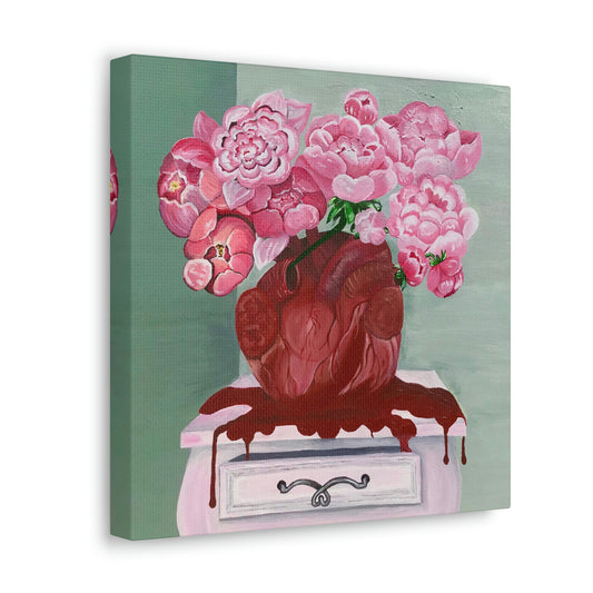"El Corazon de La Mama" Canvas Print