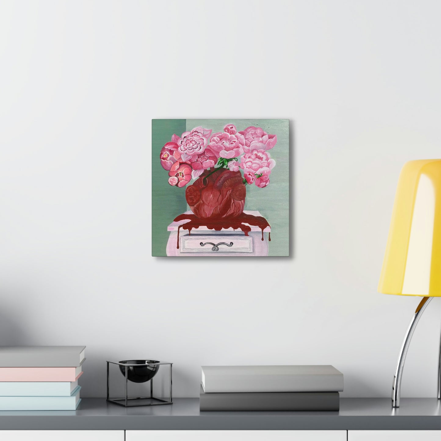"El Corazon de La Mama" Canvas Print