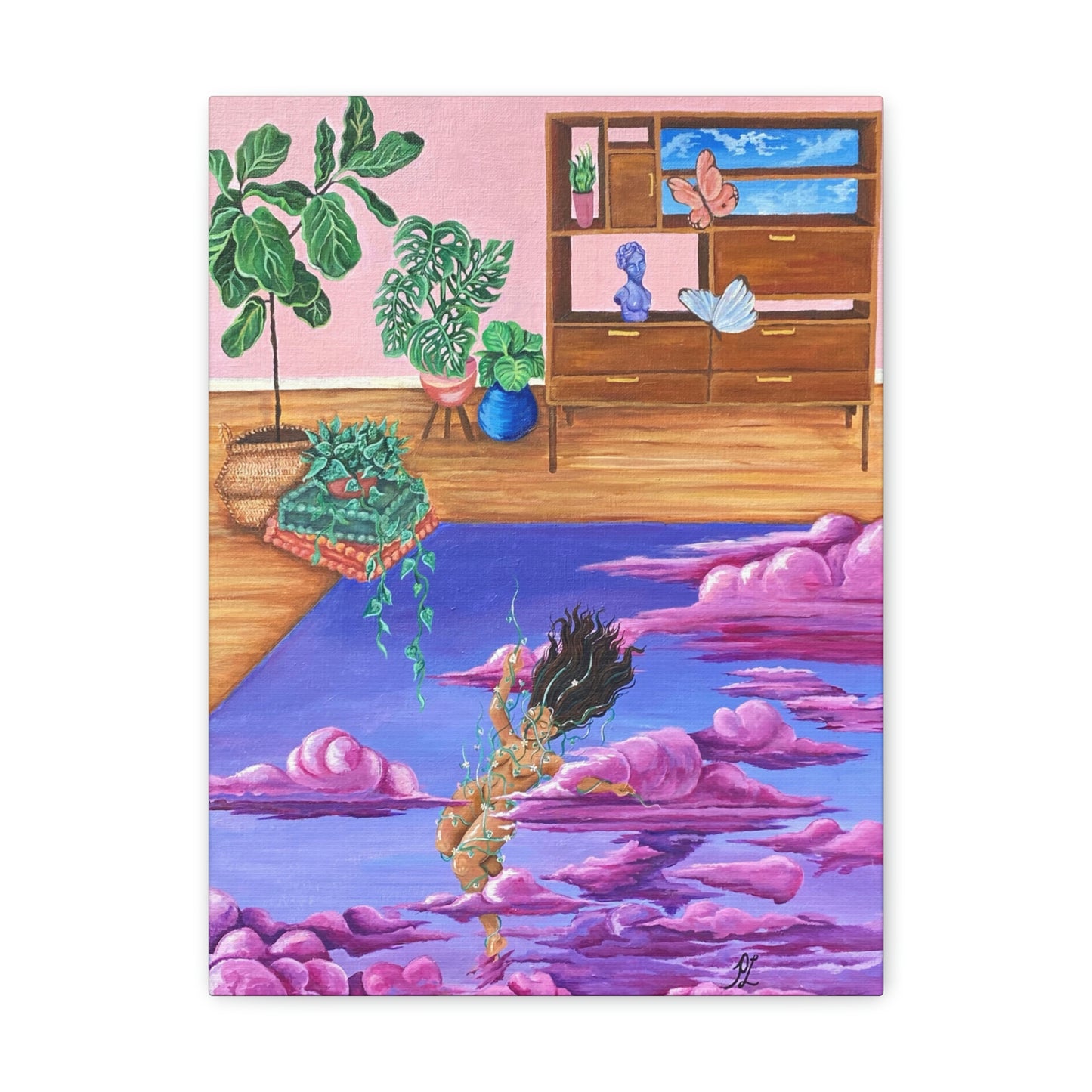 "Sola En Casa" Canvas Print