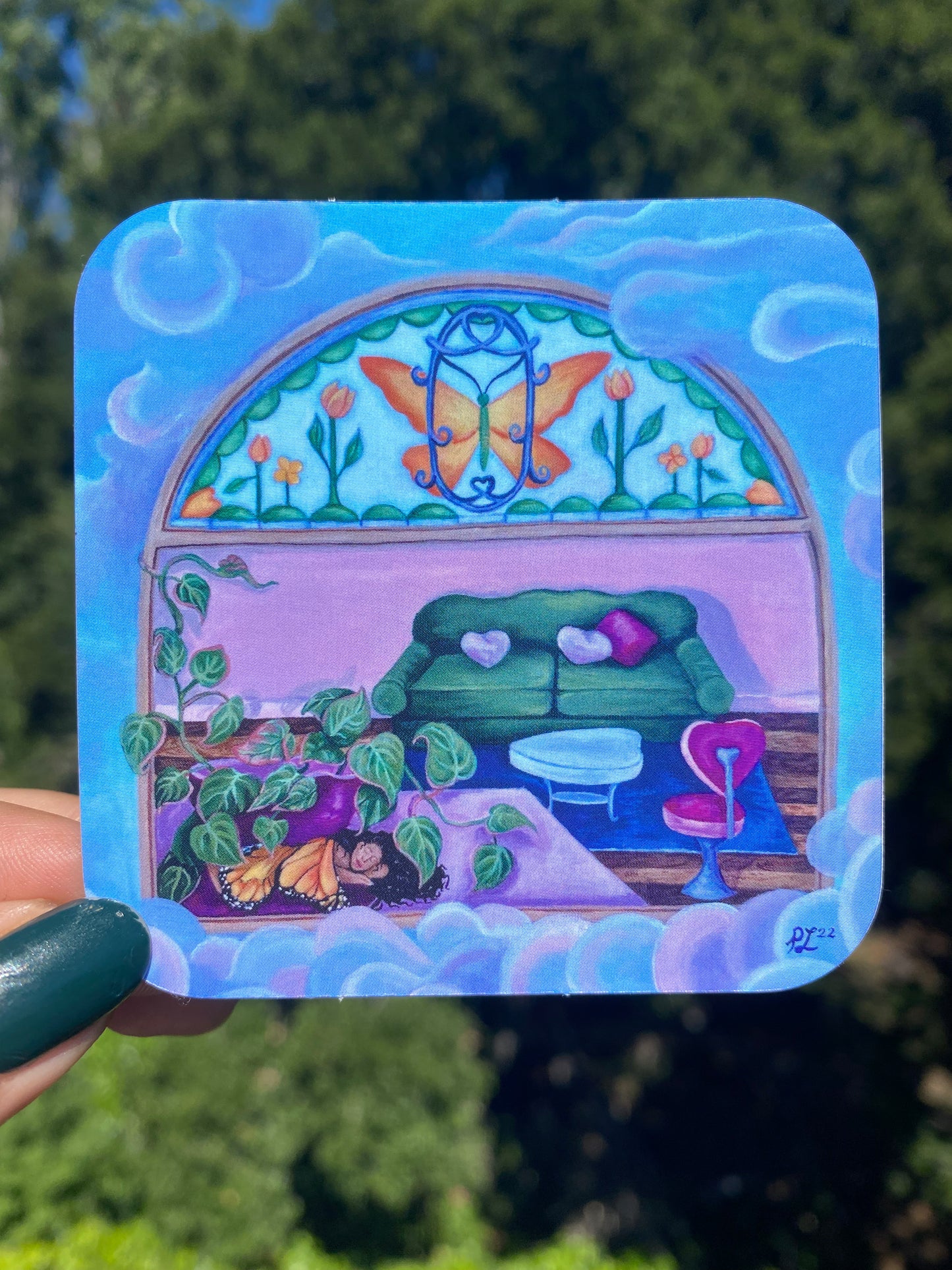 “To only rest” vinyl waterproof sticker