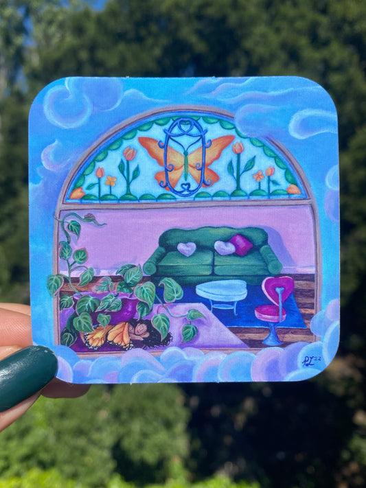 “To only rest” vinyl waterproof sticker