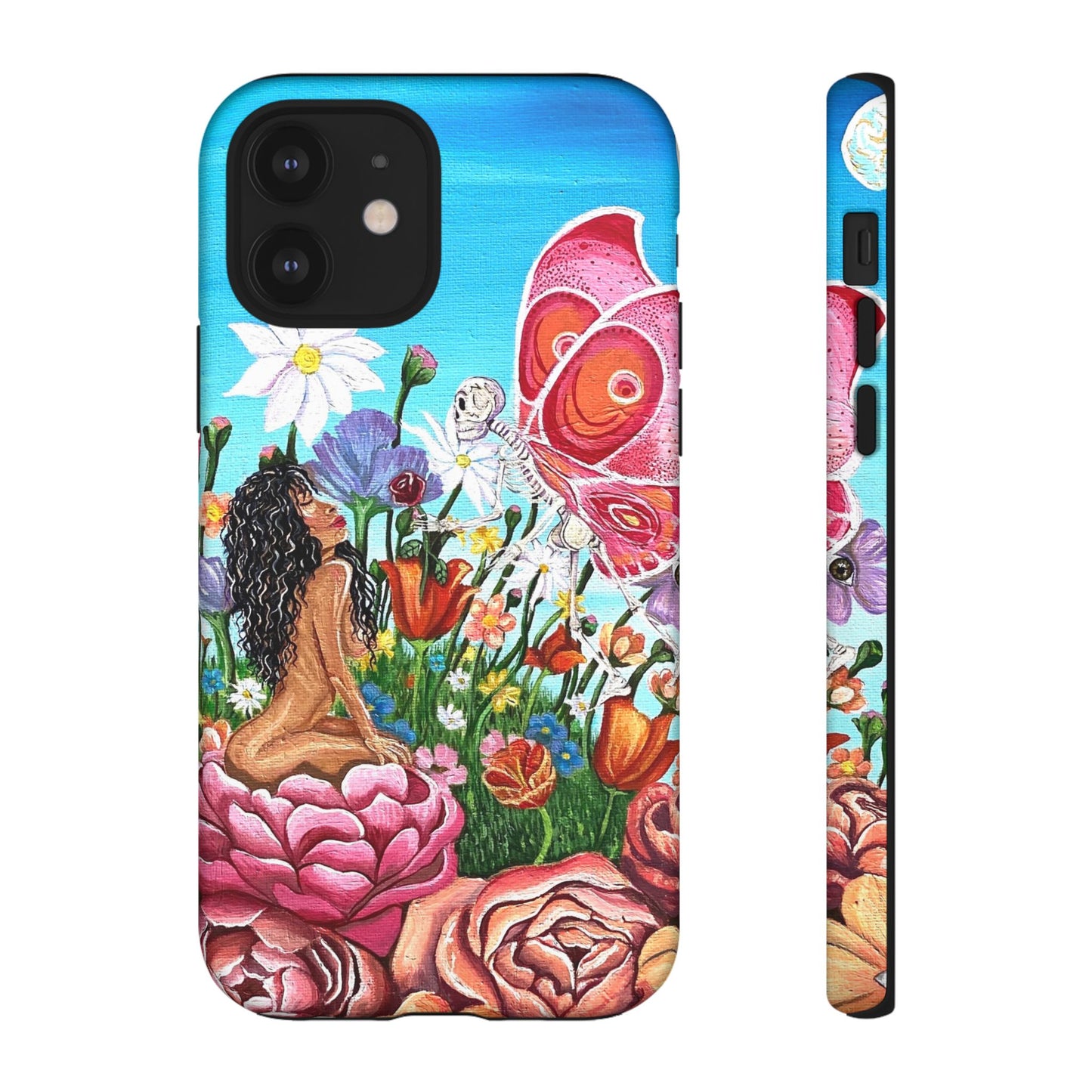 "With Death Comes Rebirth" Phone Case