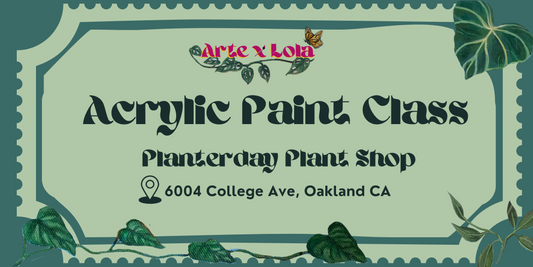 Arte con Lola acrylic paint class February 12