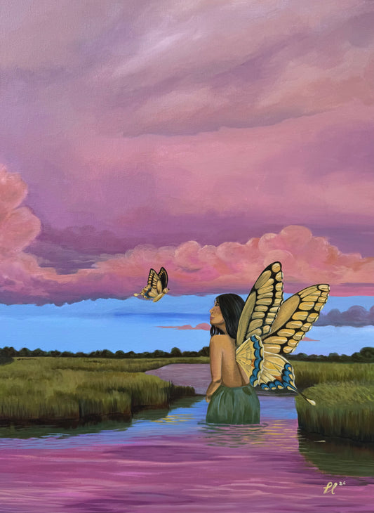 "Conversando con mis Guias" Fine Art Print 2026