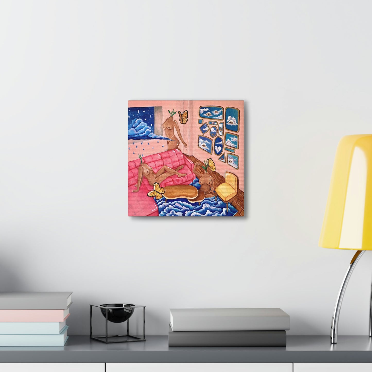 "At Home with the Air Signs" Canvas Print
