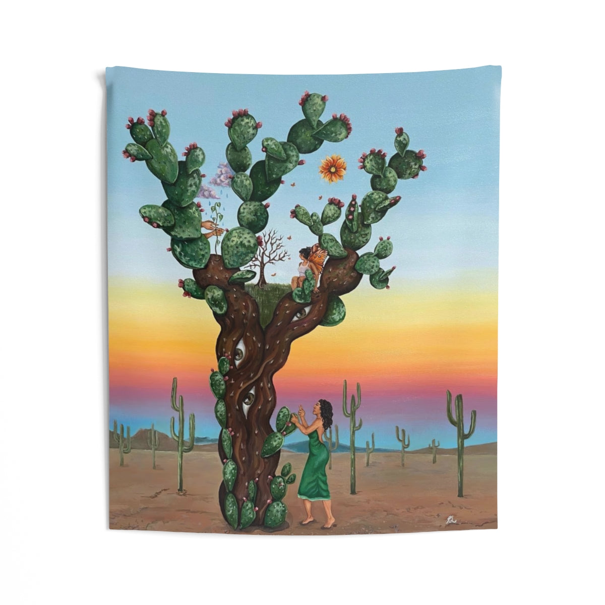 "Protección en las Espinas" Tapestry