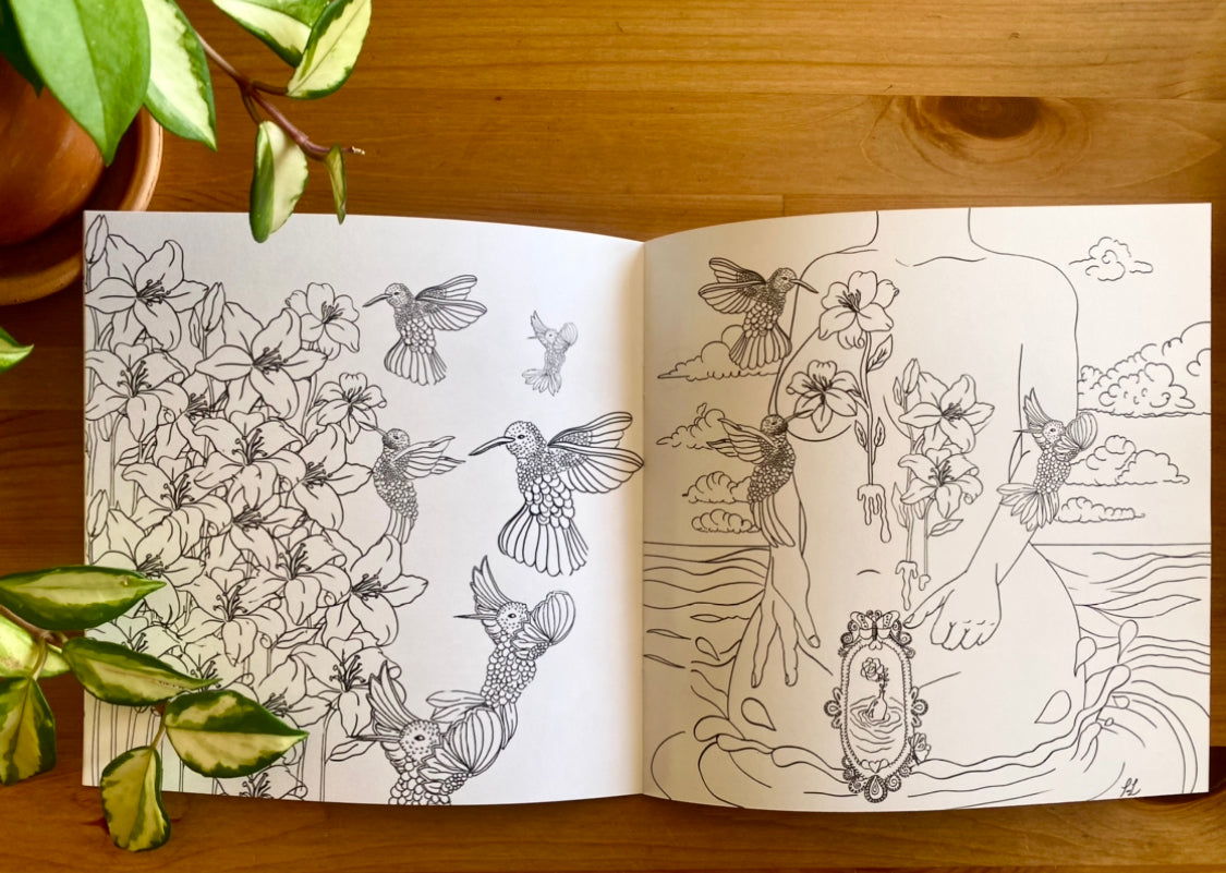 "El Jardin Eterno" The Arte Por Lola Coloring Book